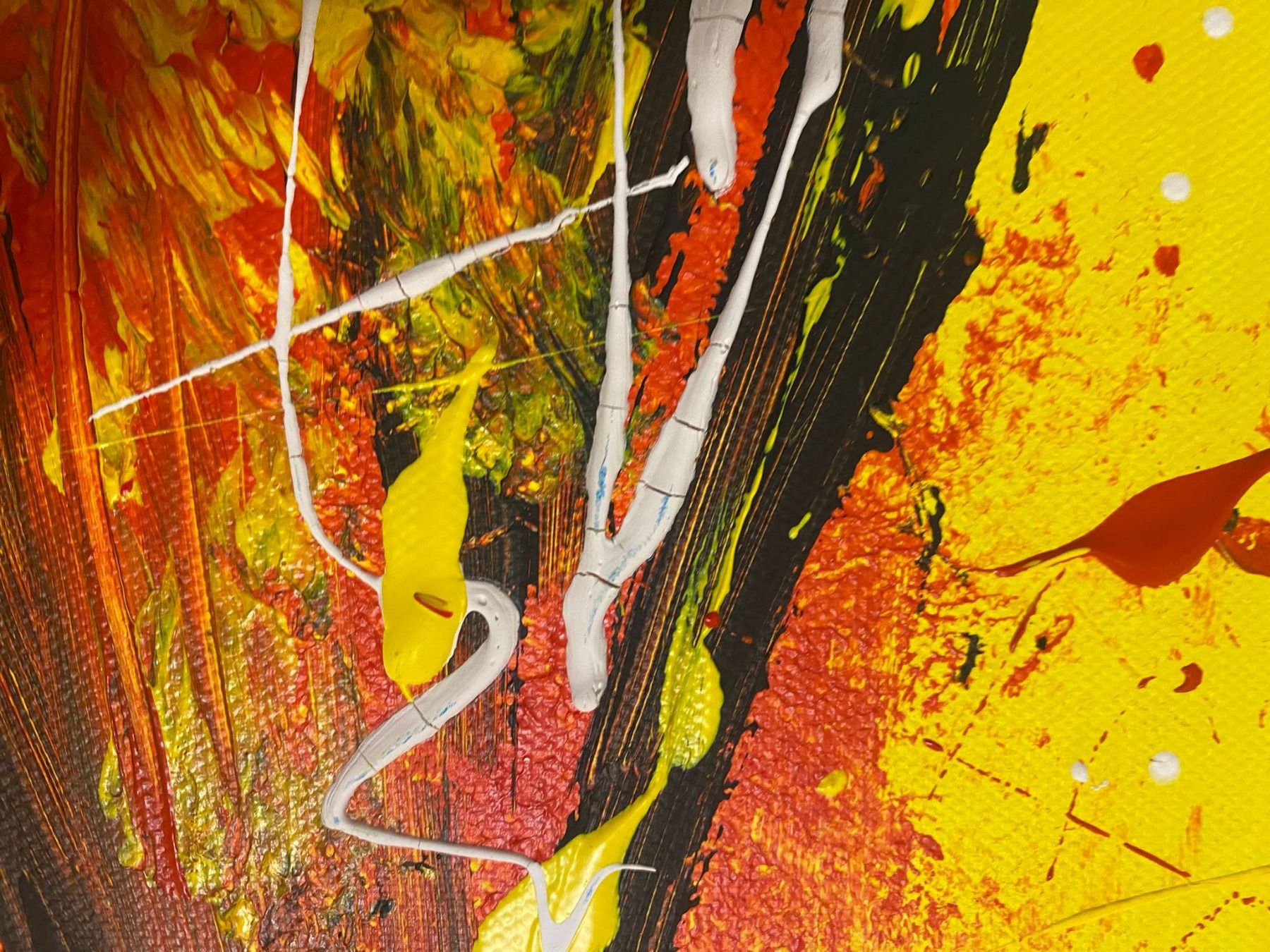 Dipinti: Acrylbild - Feuerhorde – Usato da Chur venduto da bemaha 5