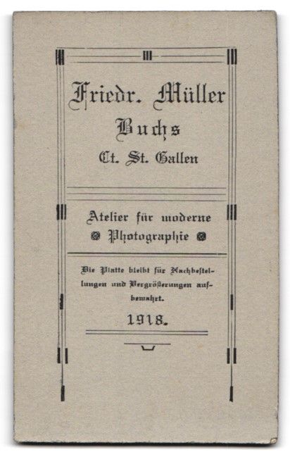 Fotografie &  Plakate: Fotografie Friedr. Müller, Buchs / Ct.  – Gebraucht aus Berlin von bartko-reher 1