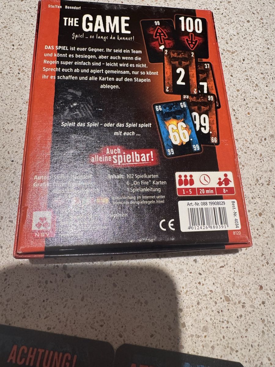 Giochi: THE GAME Board Game – Usato da Zürich venduto da maxn 5