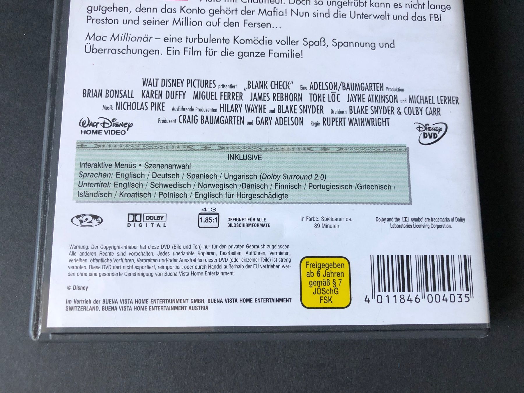 Tutti i DVDs: Mac Millionär (1994) - DVD – Usato da Bern venduto da McFlurry_08 2