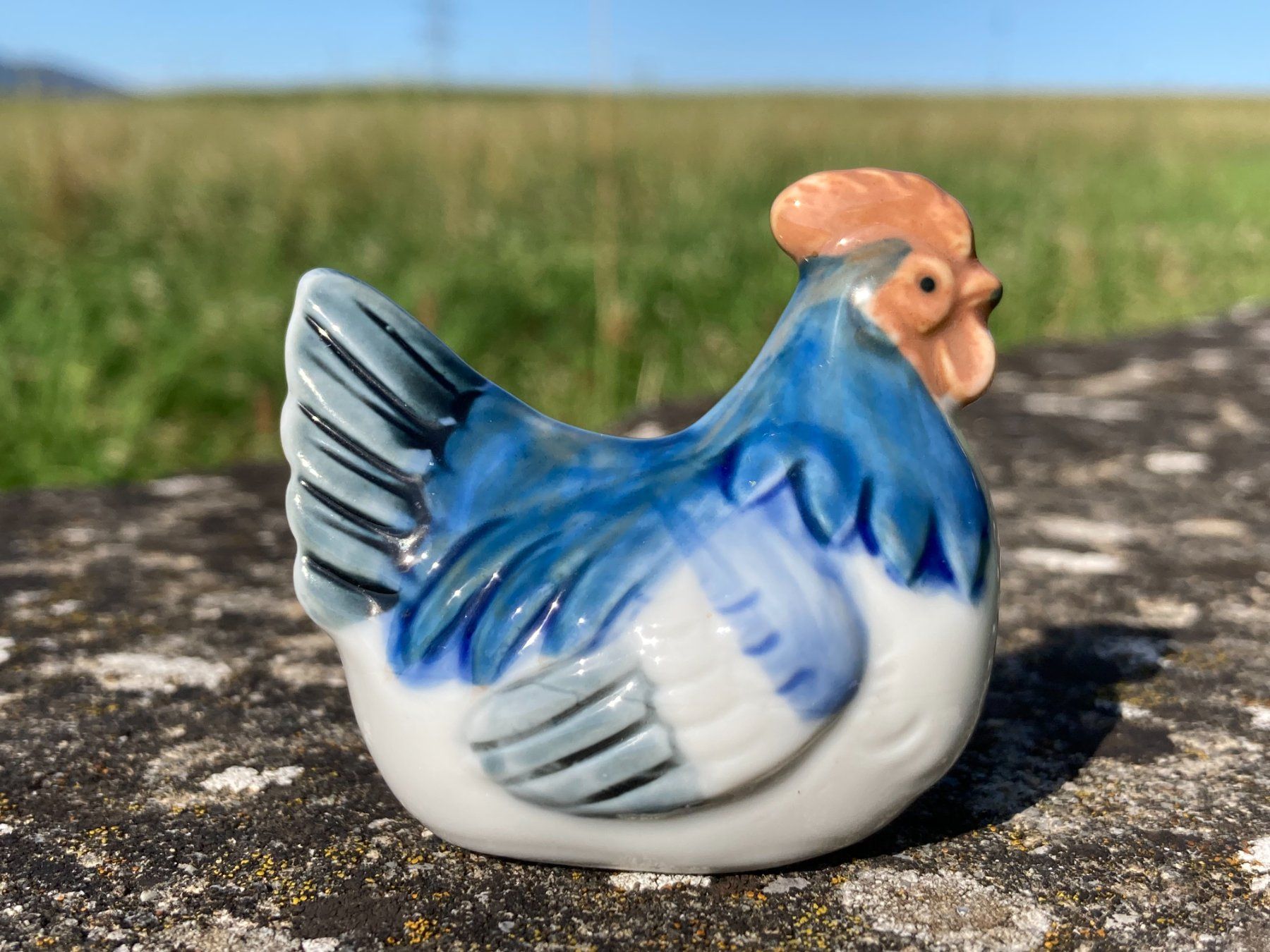Statuette: Tierfigur Huhn Keramik – Usato da Subingen venduto da ArtBead
