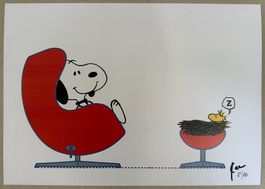 KeC: Snoopy “Egg Chair Sunday Afternoon”, signiert 8/10