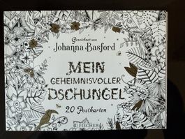 Ausmalbuch "Mein geheimnisvoller Dschungel", 20 Postkarten
