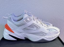 Nike M2K Tekno Sneaker weiss orange neuwertig