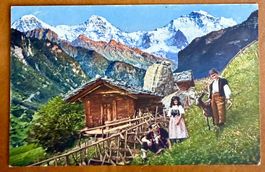 Eiger - Mönch - Jungfrau - Berner Bauernfamilie 1922