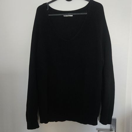 Strickpullover, schwarz