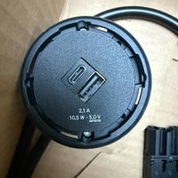 EVOline One USB-Charger A/C schwarz – Einbausteckdose Ø59mm