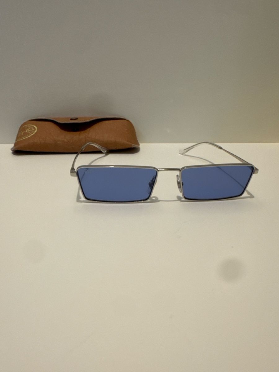 Ray-Ban Lunettes & Verres: Ray-Ban occhiali da sole rettangolari blu – D'occasion à Porza par kaj_d5q7 1