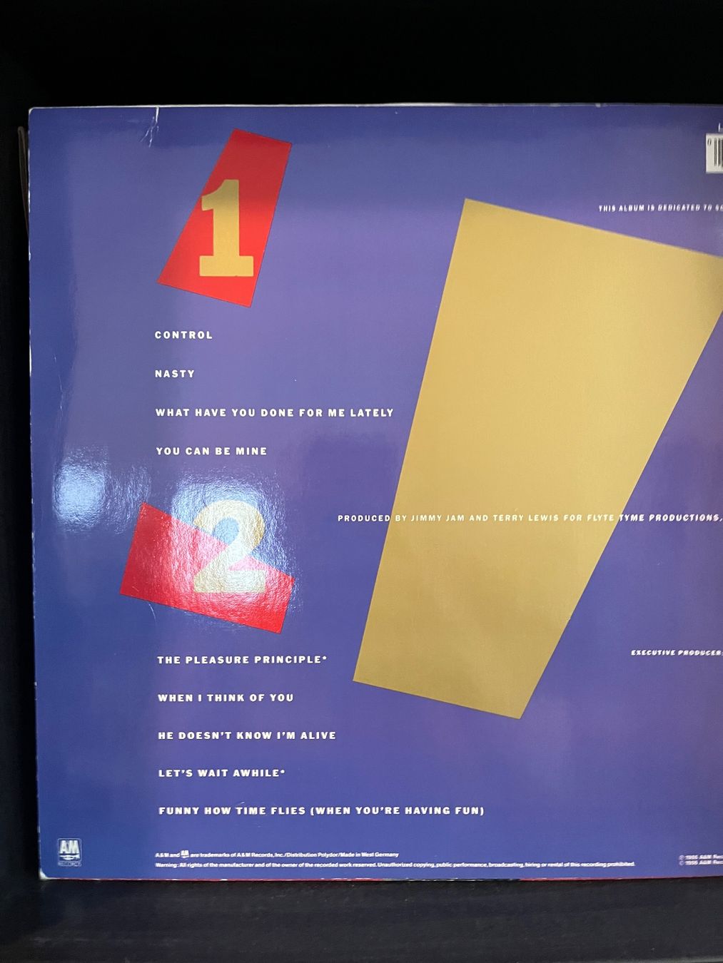Dischi in vinile: Janet Jackson – Control – Usato da Frauenfeld venduto da Philz 1