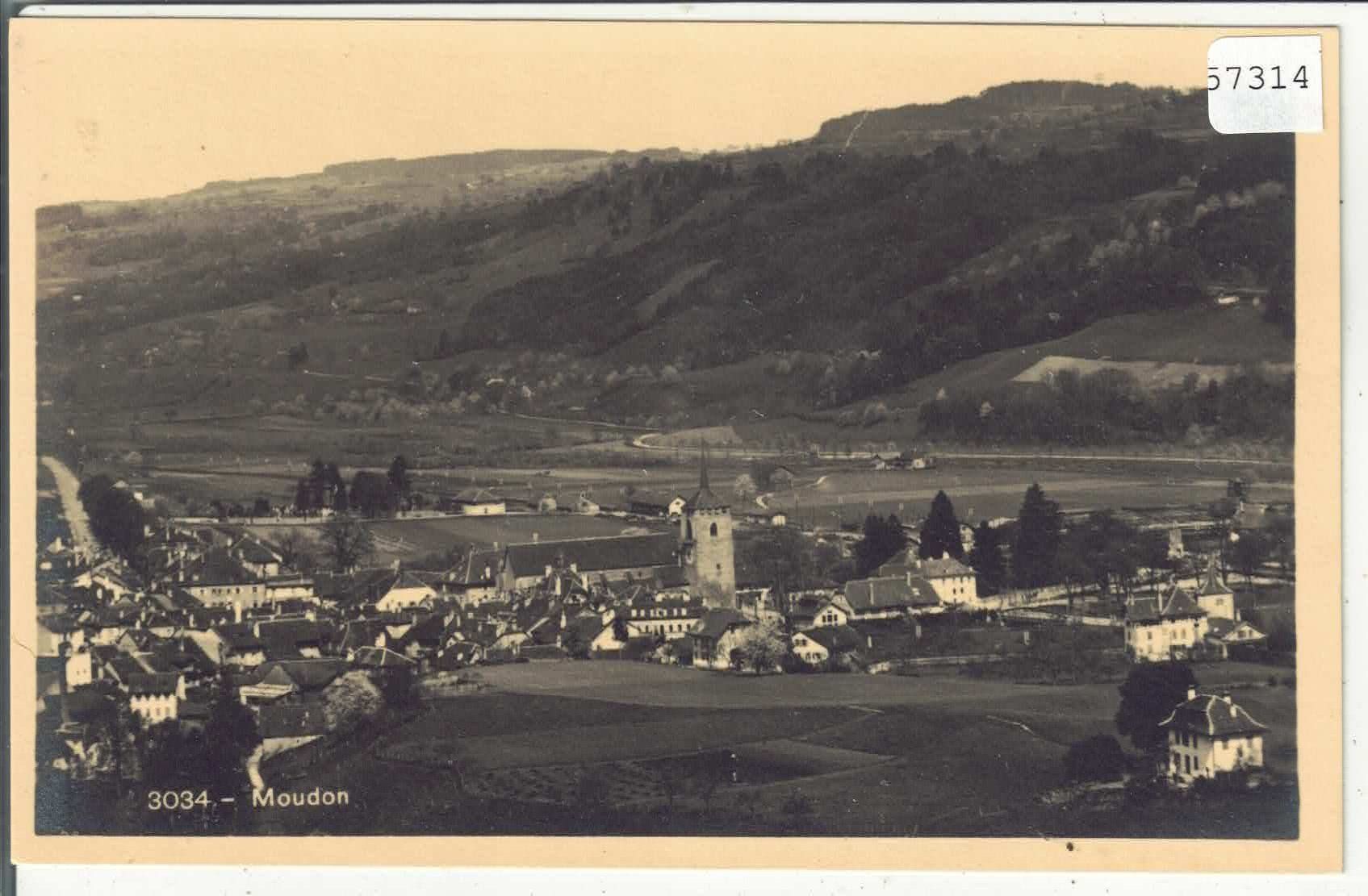 Cartoline postali: Moudon - Vue generale – Usato da Ettingen venduto da Kartenplanet