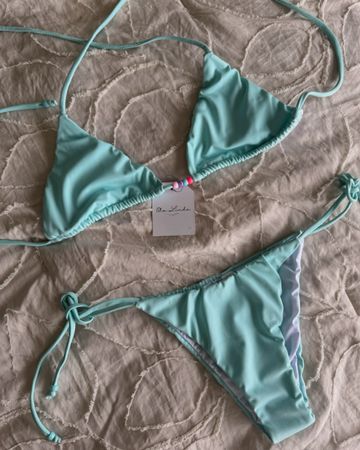 Ola Linda Triangle Bikini hellblau Grösse 36/M 