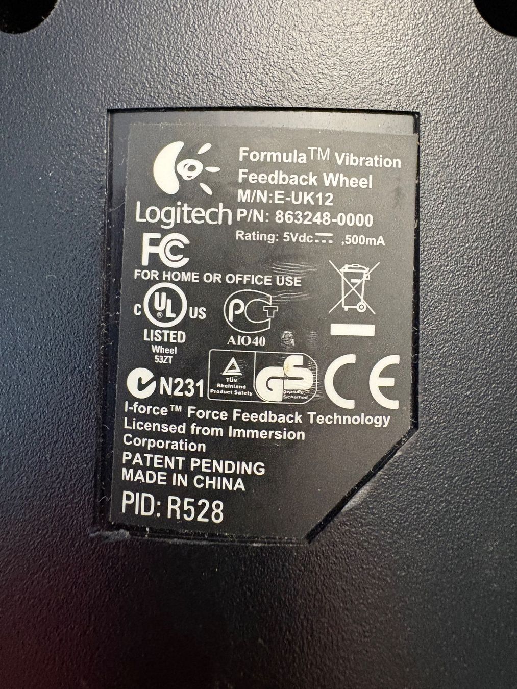 Logitech Controller: Logitech Driving Force Lenkrad – Usato da Lenzburg venduto da freechim 4