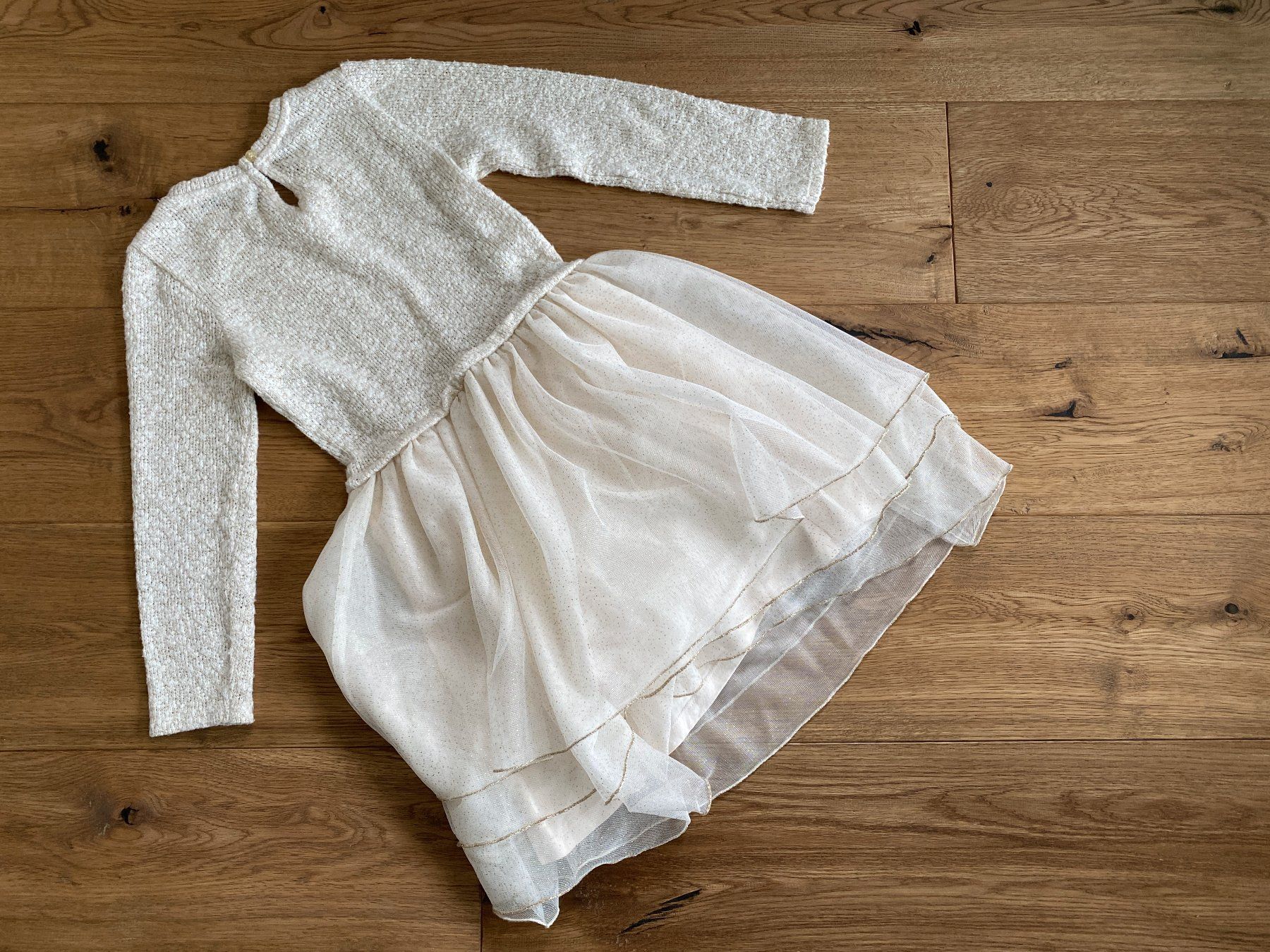 C&A Kleider & Röcke: Kleid C&A Gr. 128 cremeweiss – Gebraucht aus Steinerberg von luckyfin 1