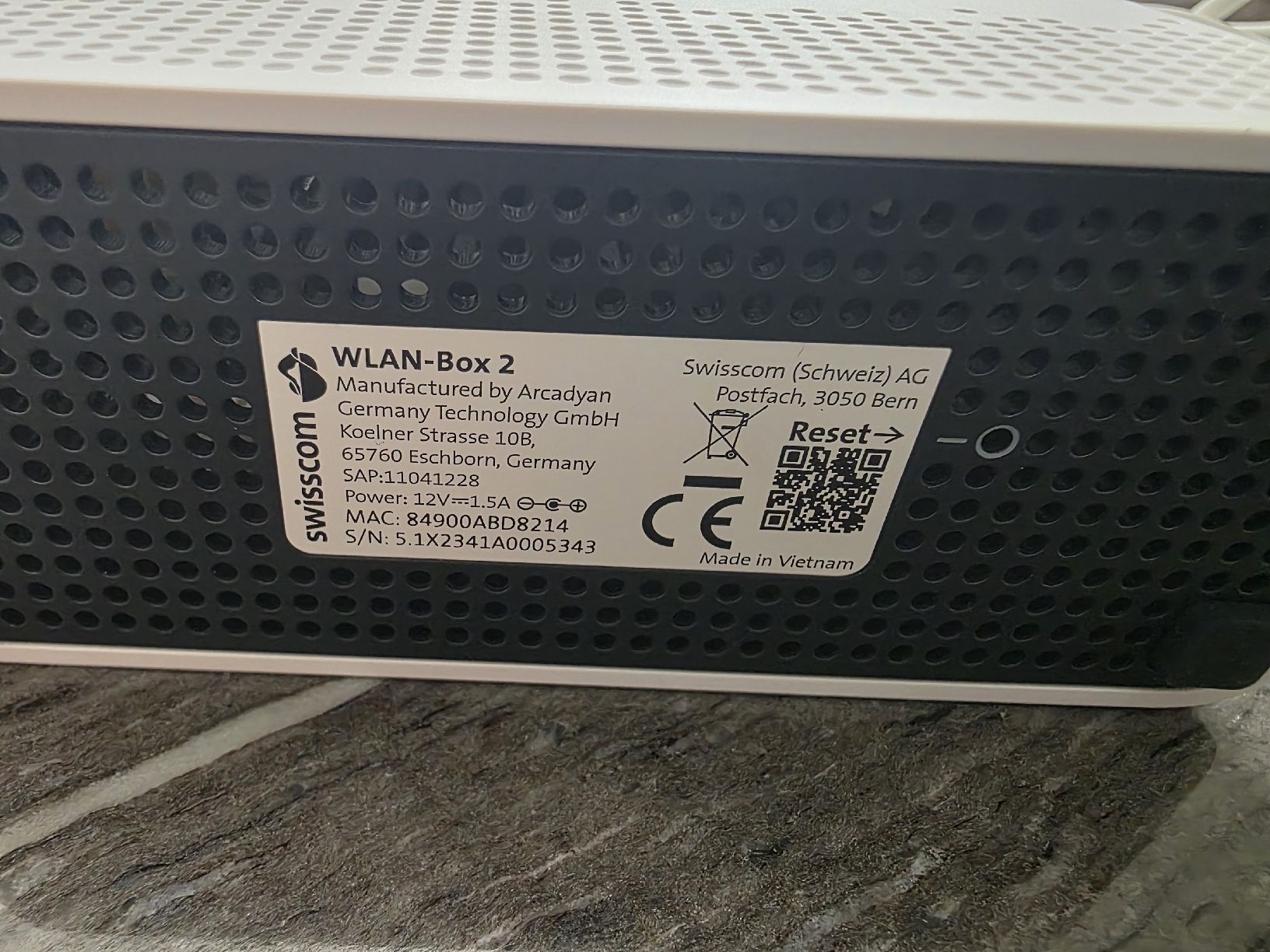 Swisscom WiFi: Swisscom WLAN-Box 2 mit Netzteil - WIE NEU!! – Usato da Romanshorn venduto da deadend_dreaming 2