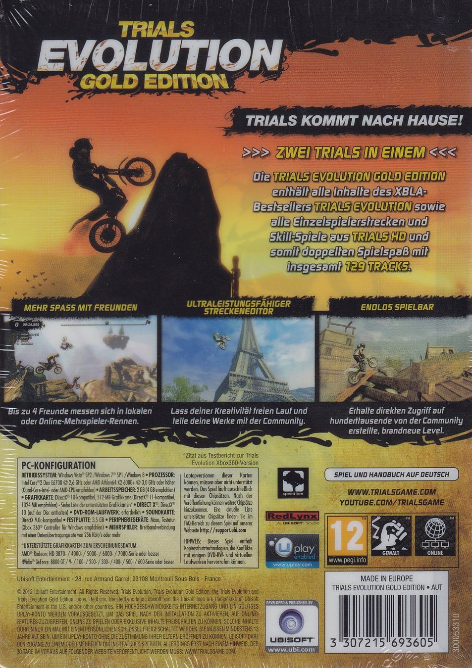 Giochi: Trials Evolution Gold Edition PC DVD-ROM Top Zustand! – Nuovo e nell'imballaggio originale da Thun venduto da Dl3604 1