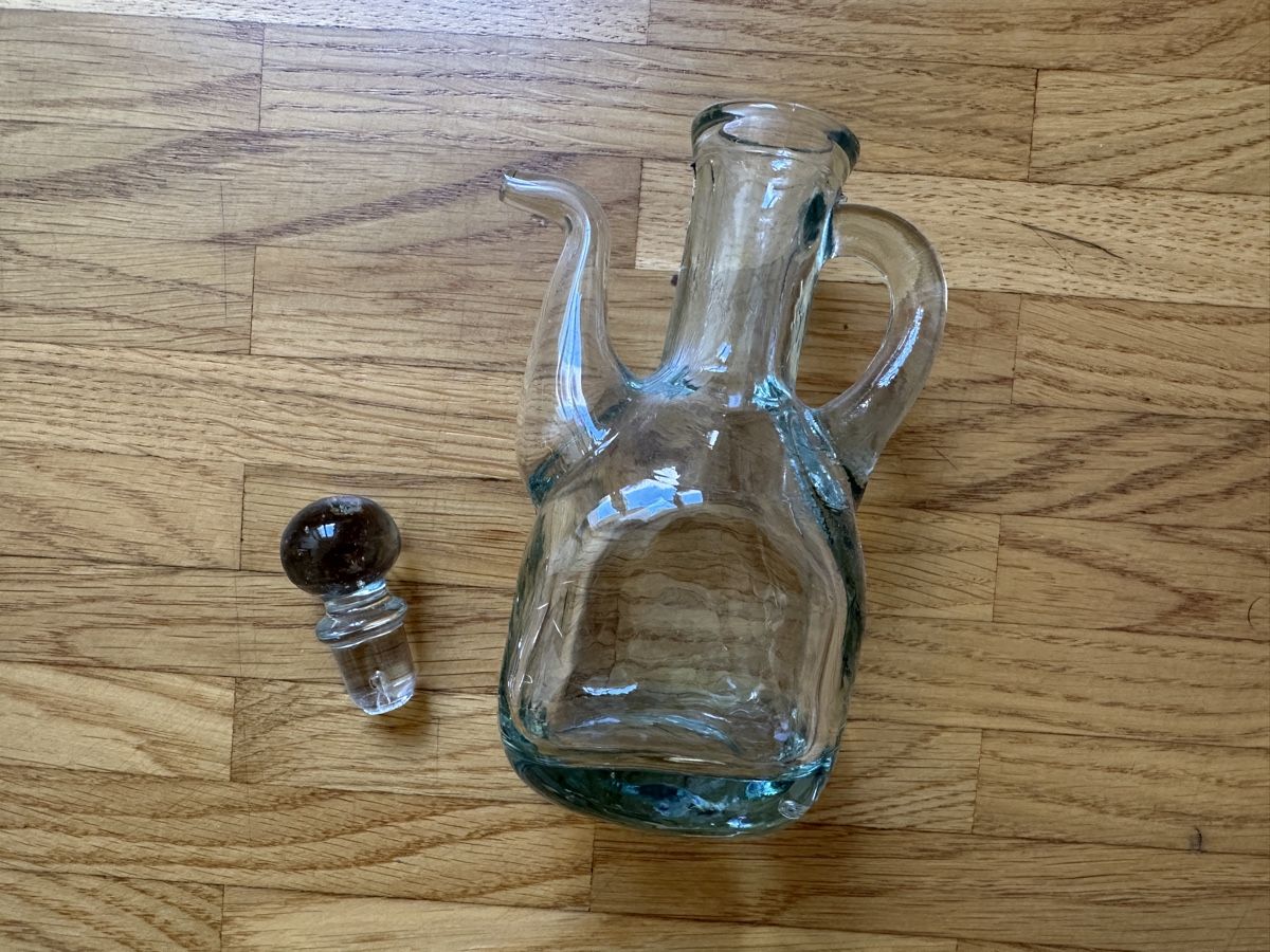 Caraffe: Vintage hand blown Spanish Glass Wine Pitcher – Usato da Lausanne venduto da brixton 2