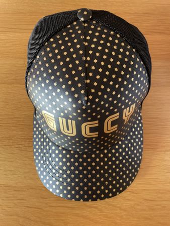 Gucci Kappe schwarz gold Sterne Limited Edition