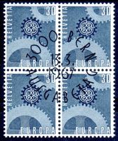 EUROPAMARKE 1967 4ERBLOCK AUSGABETAG - TH60