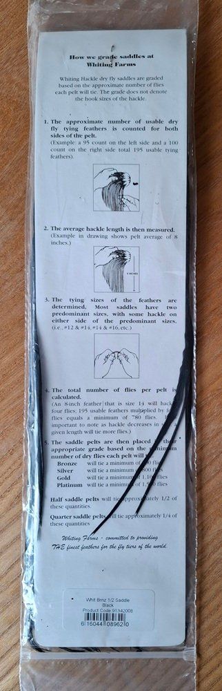 Esche: Fliegenbinden Whiting Dry Dly Hackle bronce – Nuovo e nell'imballaggio originale da Allschwil venduto da Flupis 1