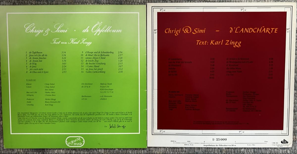 Vinyles: 6 LPs Chrigi und Simi, Jacques Dutronc, Joe Dassin – D'occasion à Lengnau BE par AgriOttu 2