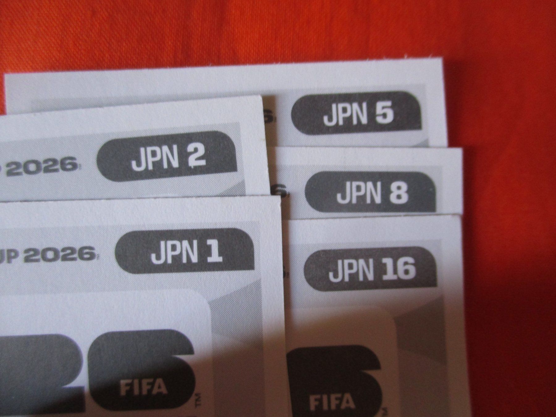Panini Carte collezionabili: Panini WM 2026, JPN 1, 2, 5, 8, 16 – Usato da Birsfelden venduto da alles-muss-raus 1