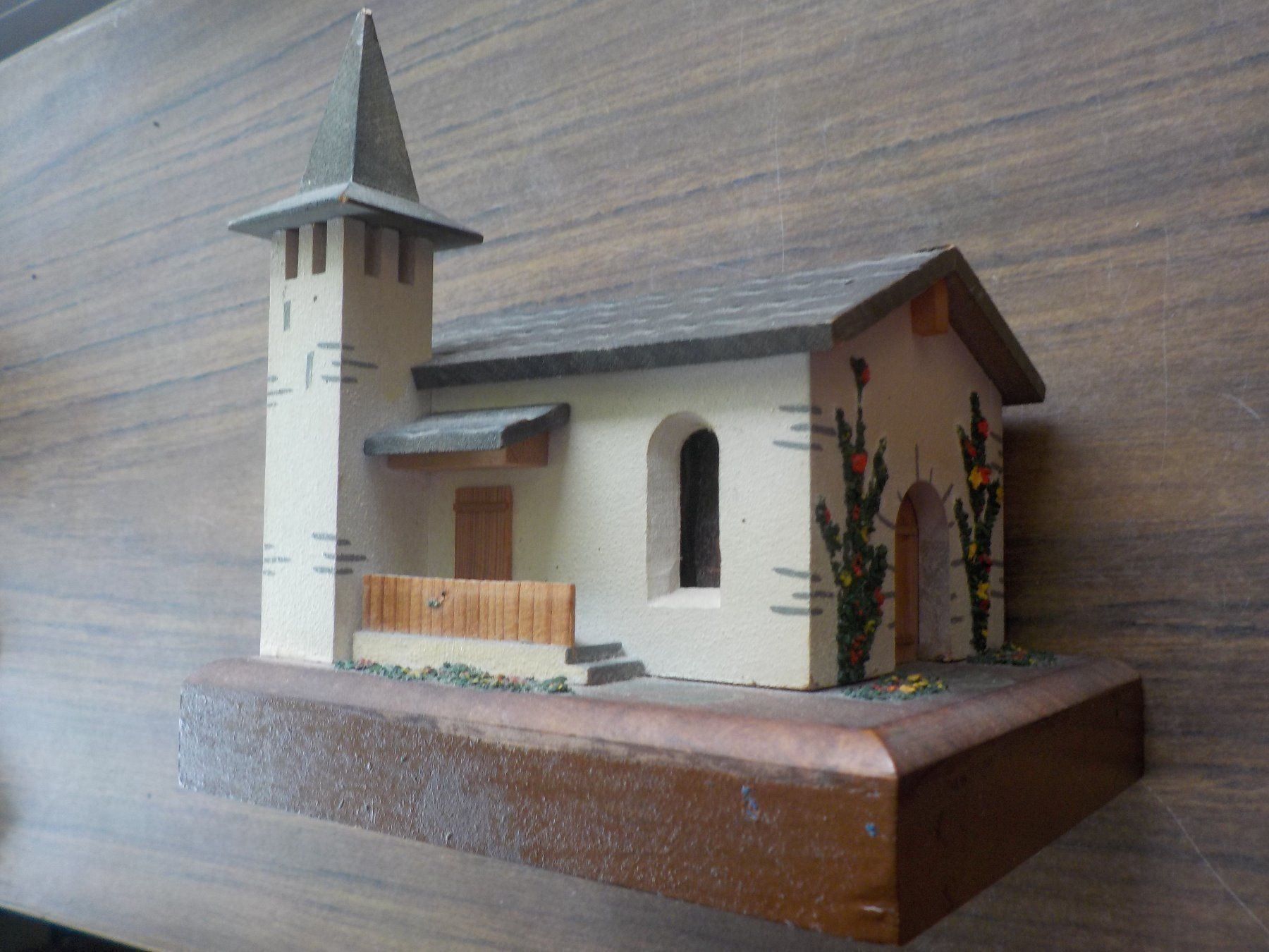 Carillon: Spieldose Erzgebirge Holz "Kirche" – Usato da Mörschwil venduto da antiksalon 5