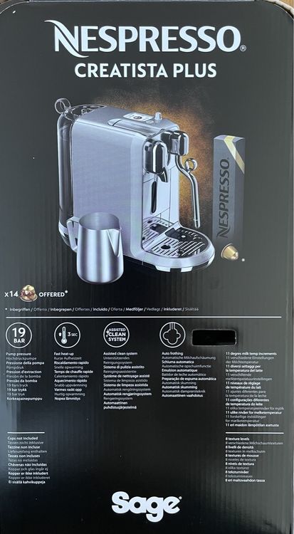 Nespresso Creatista Plus | Sage | Kaufen auf Ricardo