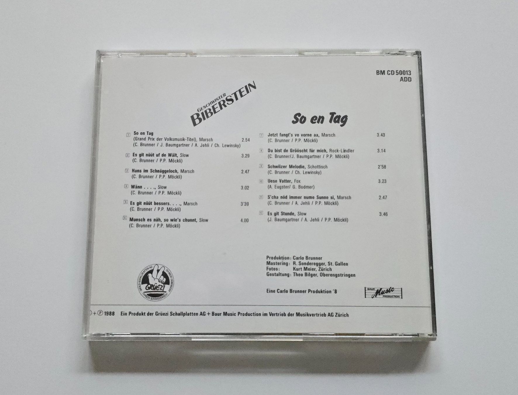 CD: CD Geschwister Biberstein - So en Tag – Usato da Dättlikon venduto da Wundertuete_ 1