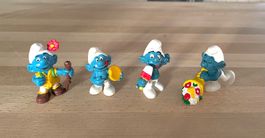 4 x Original Peyo Schlümpfe 70er/80er - Set 6