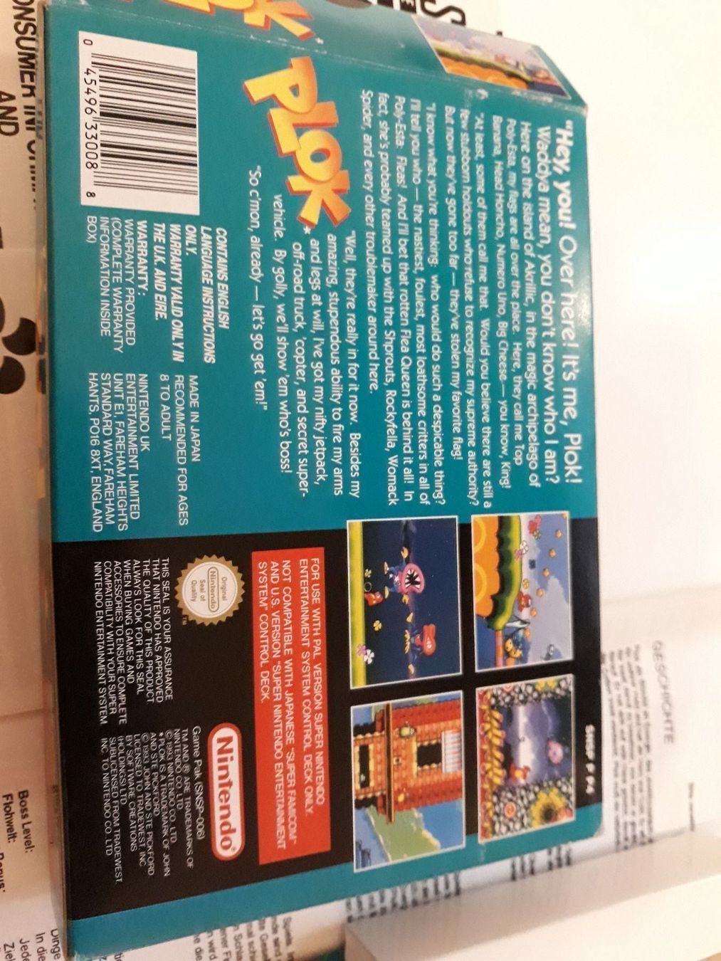 Nintendo Giochi: Plok Super Nintendo SNES Spiel OVP – Usato da Aarau venduto da Kaesekuchen2000 5