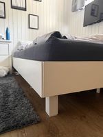Bettgestell 140 x 200 cm in Weiss