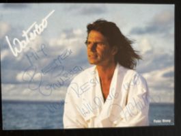Signierte Autogrammkarte Waterloo Musikstar 90er Jahre 🌴☀️