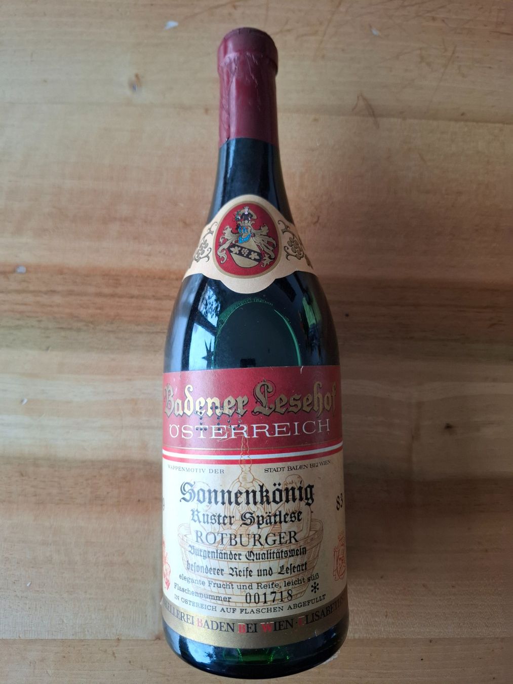 Vino: Wein 1983 - Sonnenkönig – Nuovo (secondo la descrizione) da St. Niklausen LU venduto da Kamelo 1