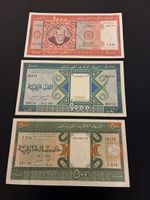 3 Banknoten Mauritius bankfrisch