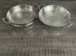 Fissler Wok Nanjing 36cm mit Glasdeckel