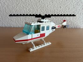 Lego Helikopter weiss/rot