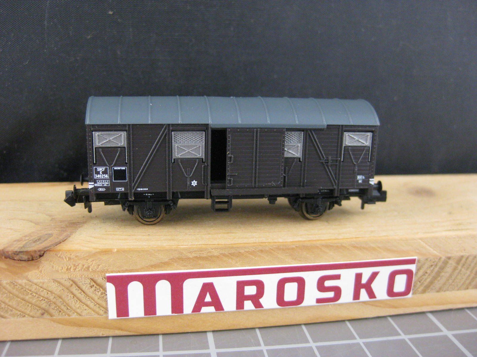 Fleischmann Modellini di ferrovie: Fleischmann SNCF Gs Güterwagen, mit OVP, mit KK, . – Usato da Malters venduto da Marosko 1