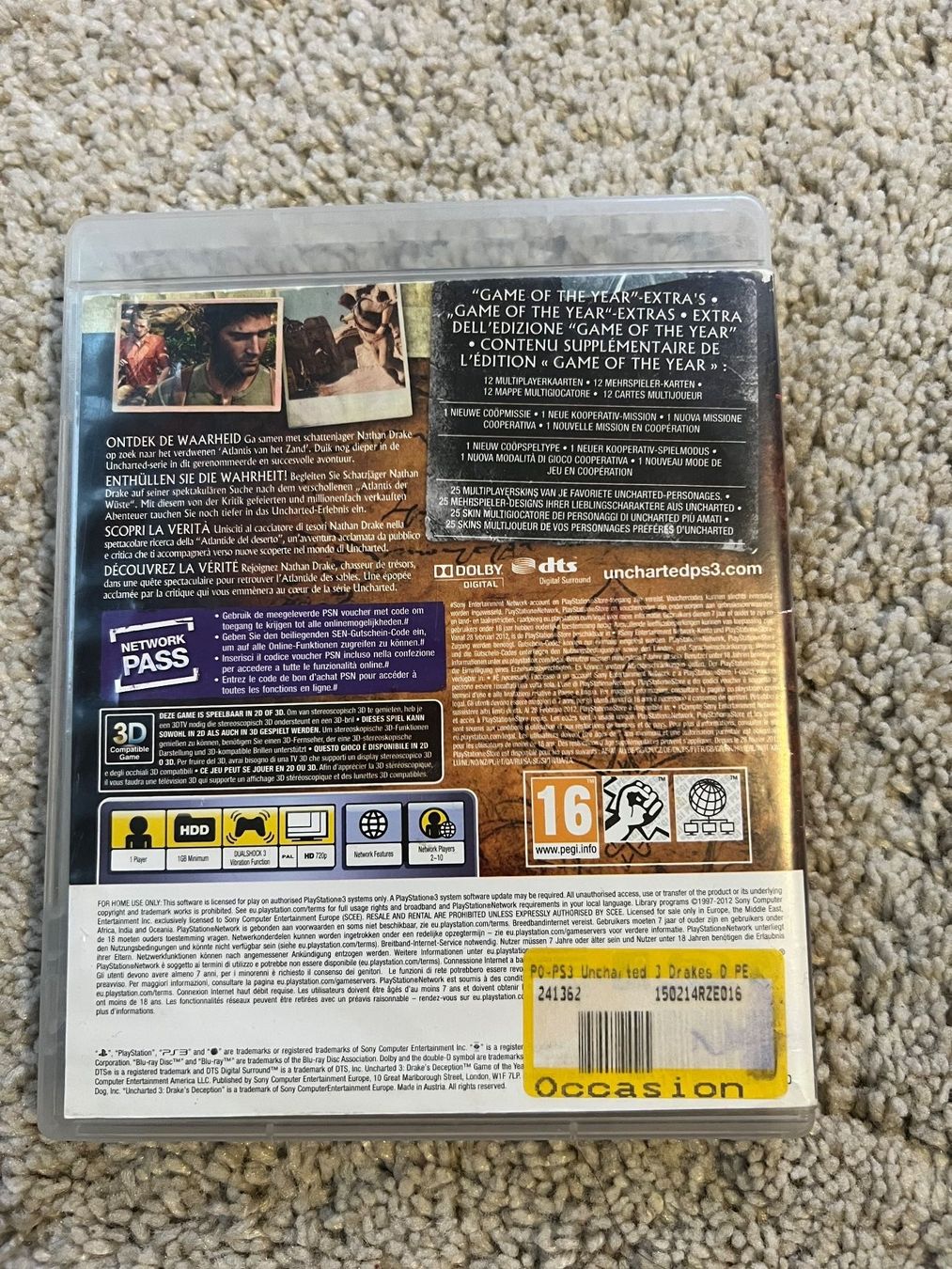 Sony Giochi: Uncharted 3 Drake's Deception Playstation 3 PS3 – Usato da Winkel venduto da RiMa95 2