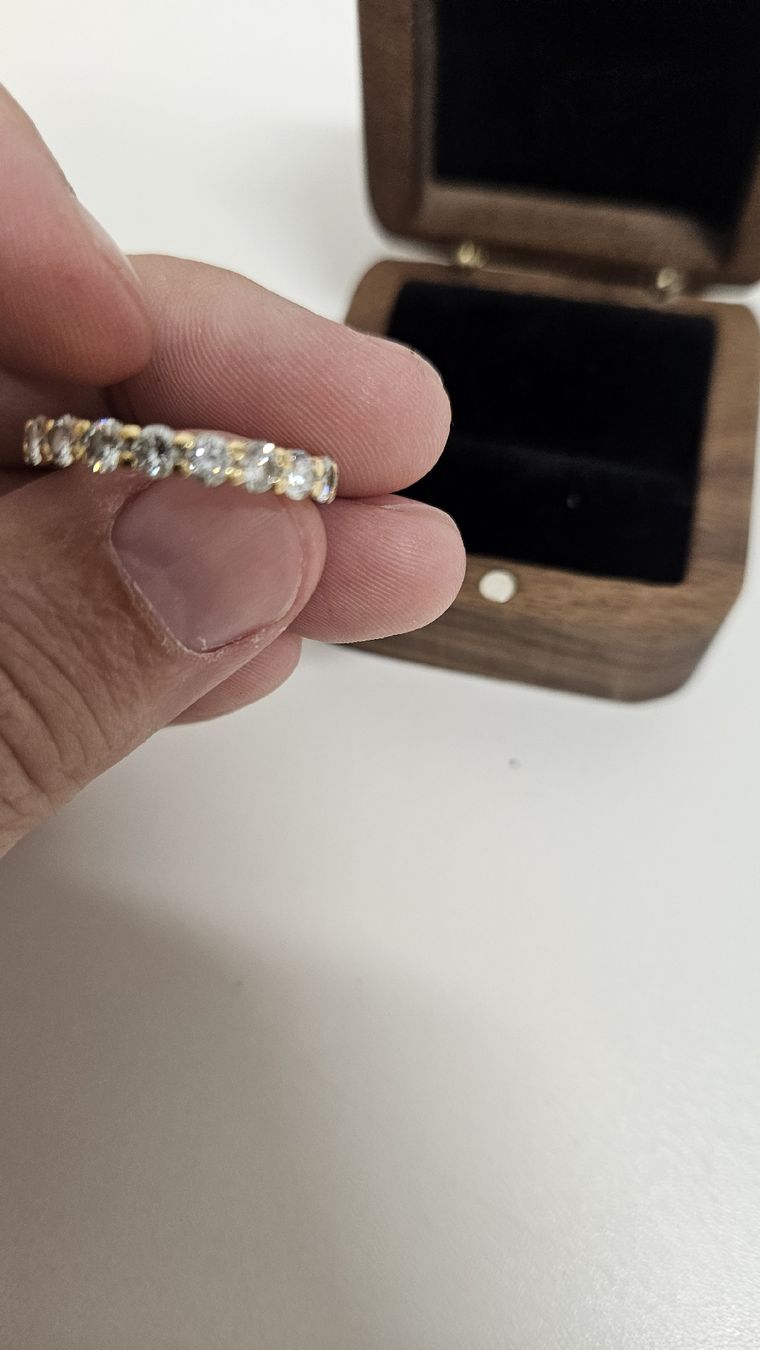 Anelli: Fedina brillanti oro giallo 18 ct – Usato da Pura venduto da and_8dzs 3
