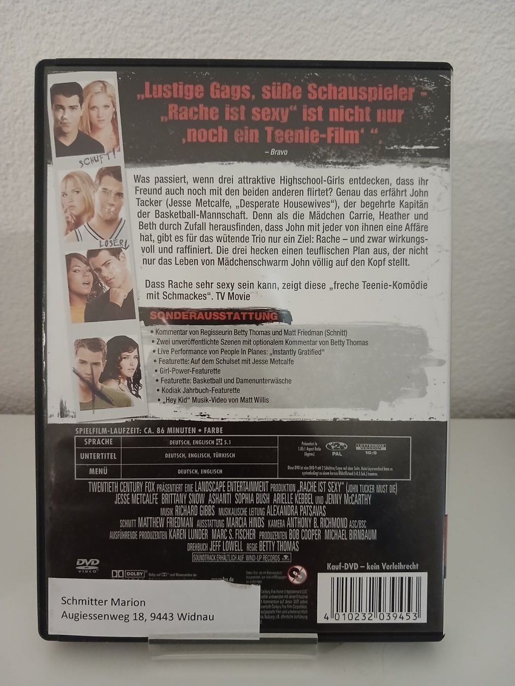 Tutti i DVDs: Rache ist Sexy! – Nuovo e nell'imballaggio originale da St. Margrethen SG venduto da SamusAran 1