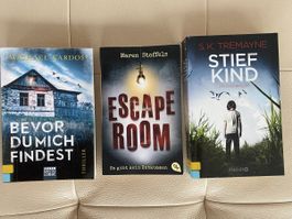 3 Thriller, Escape room / Bevor du mich findest / Stiefkind