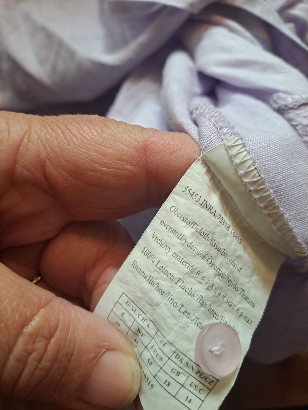 Camicette: Bianca Leinenbluse Gr.44 – Usato da Emdthal venduto da kasira 3