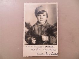 Gelaufene Karte zu Weihnachten 1936 von Luzern ins Allgäu D