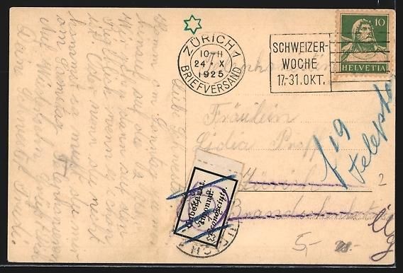 Cartoline postali: Rüti /Zch., Panorama mit Strassenpartie – Usato da Berlin venduto da bartko-reher 1