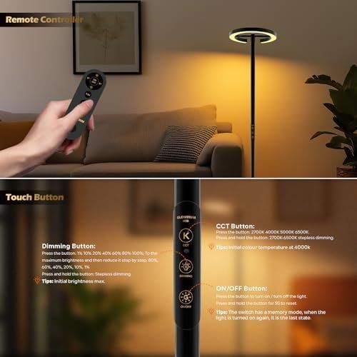 Lampade: Helle LED Eck Lampe Fernbedienung Stehlampe – Nuovo e nell'imballaggio originale da Hundwil venduto da pak_b5sl 6