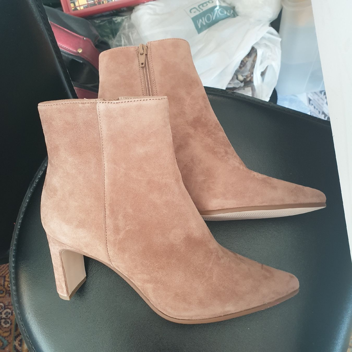 Dune London Scarpe da donna: DUNE neue Frühlings Echtwildlederstiefelette Gr. 39 – Nuovo (secondo la descrizione) da Frenkendorf venduto da Moon111