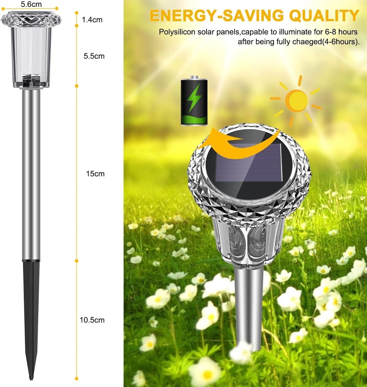 Lampade: 4x Solar Gartenlampen IP65 Warmweiß – Nuovo e nell'imballaggio originale da Nuglar venduto da SmartLiving24 2