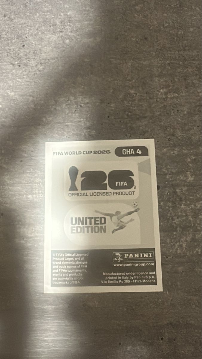 Panini Carte collezionabili: GHA 4 , FIFA WORLD CUP 2026 PANINI  – Nuovo (secondo la descrizione) da Frauenfeld venduto da 1PegPeg1 1