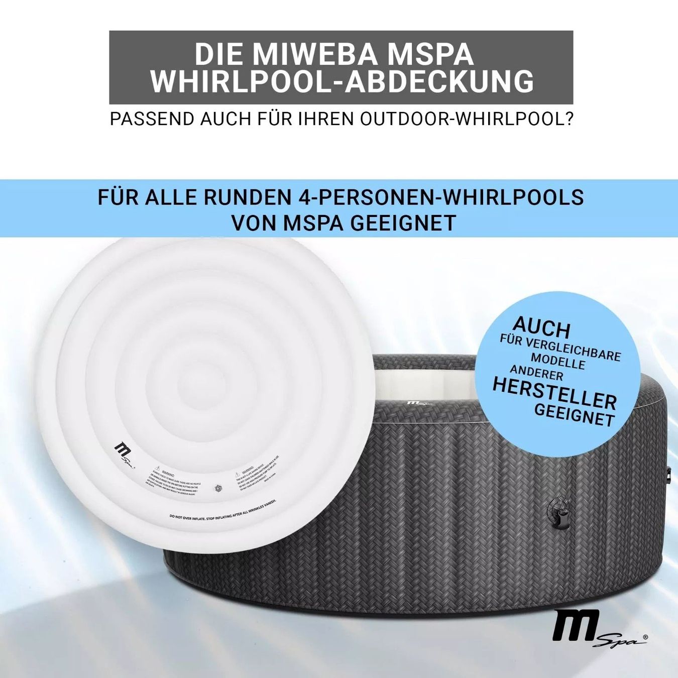 Intex Schwimmbad: MSpa aufblasbare Whirlpool-Abdeckung – Neu und originalverpackt aus Bottighofen von zaap 3