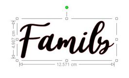 Vinylsticker/kleber - Schriftzug '' Family''